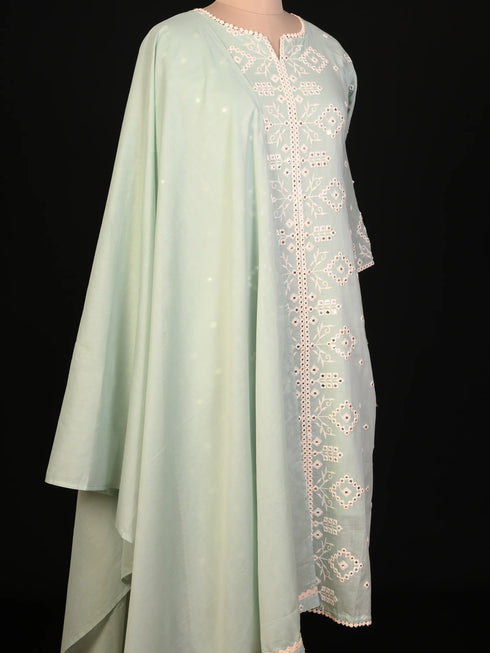 Pista Kurti with Thread Embroidery Work